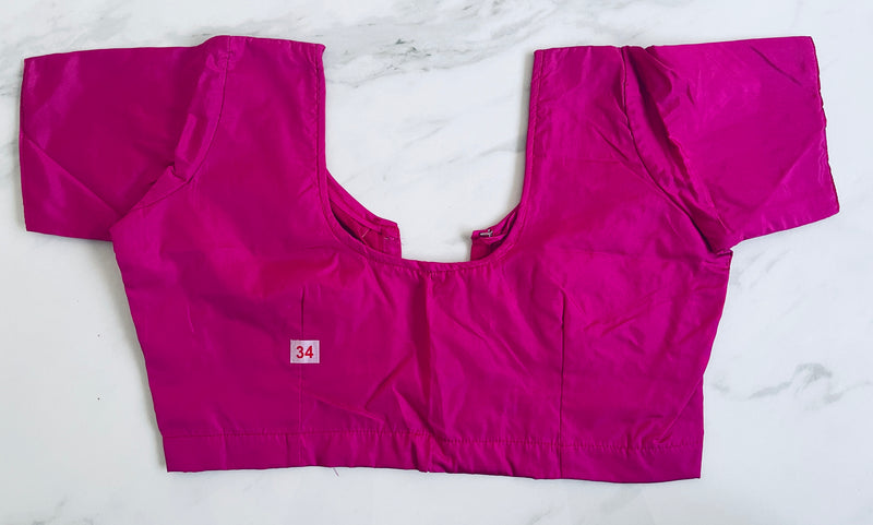 Magenta colour Kanchipuram Blouse Size 34