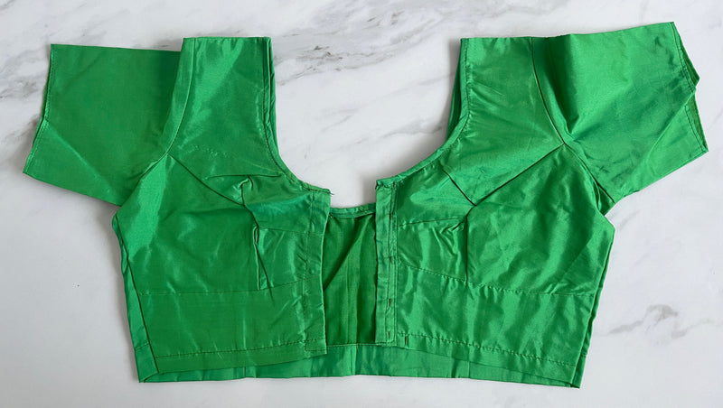 Green colour Kanchipuram Blouse Size 34