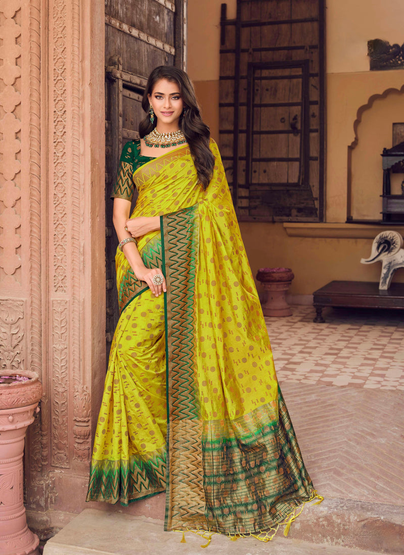 Festive Wear Woven Work Silk Saree