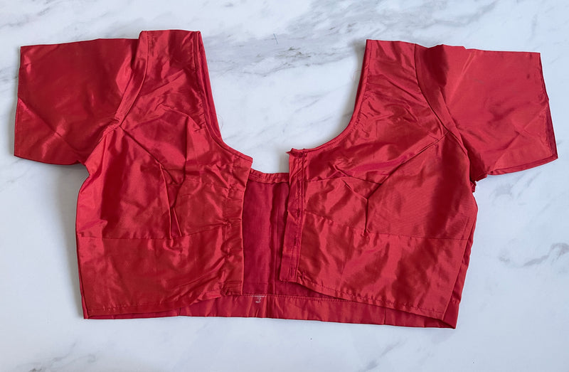 Red colour Kanchipuram Blouse Size 36