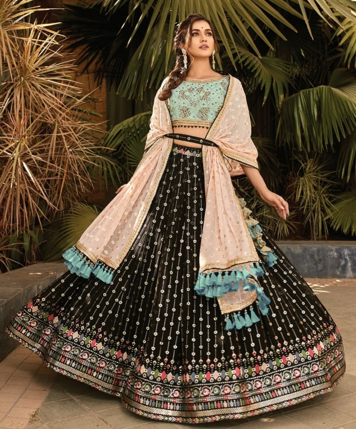 Fully Stitched Lehenga - Size L,XL,XXL