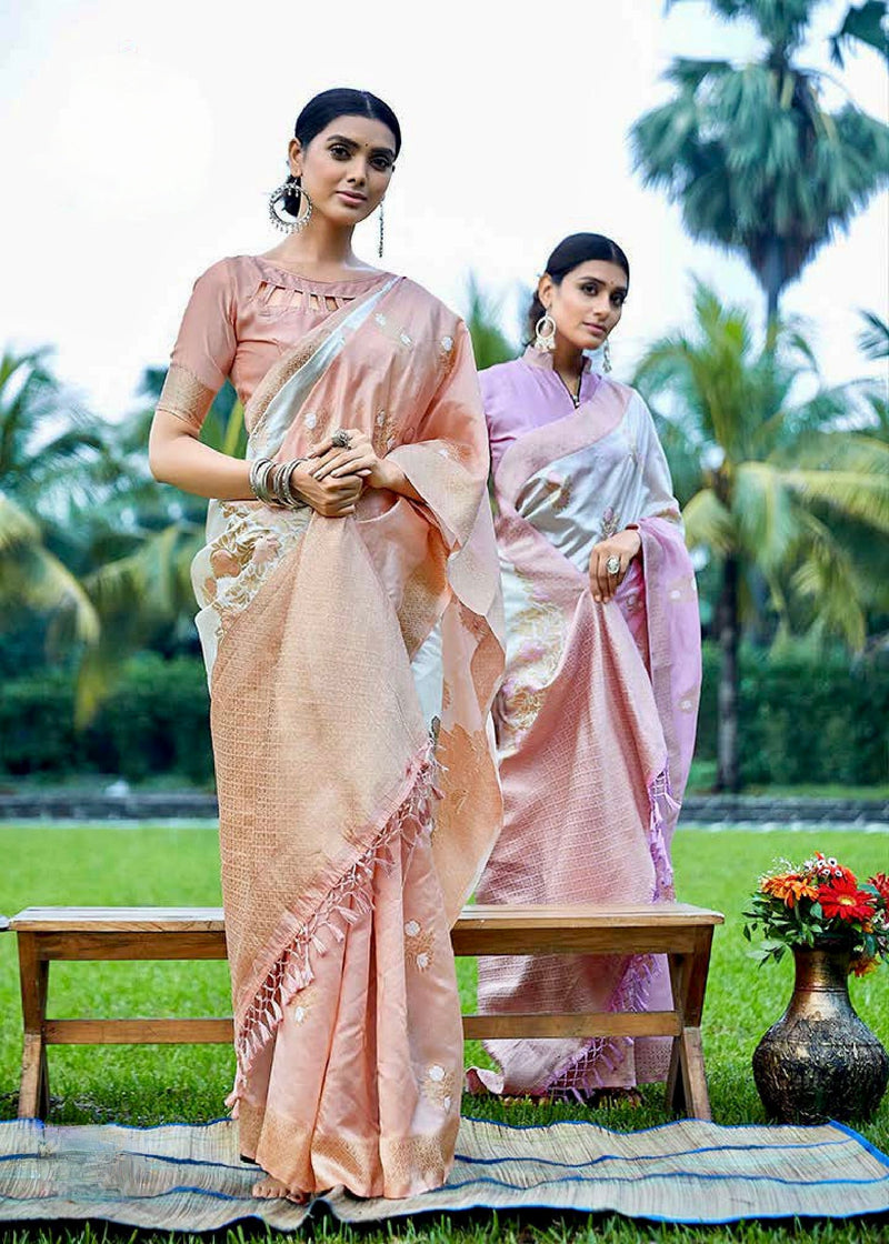 Pure Zari Weaving Rich Pallu Silk Saree