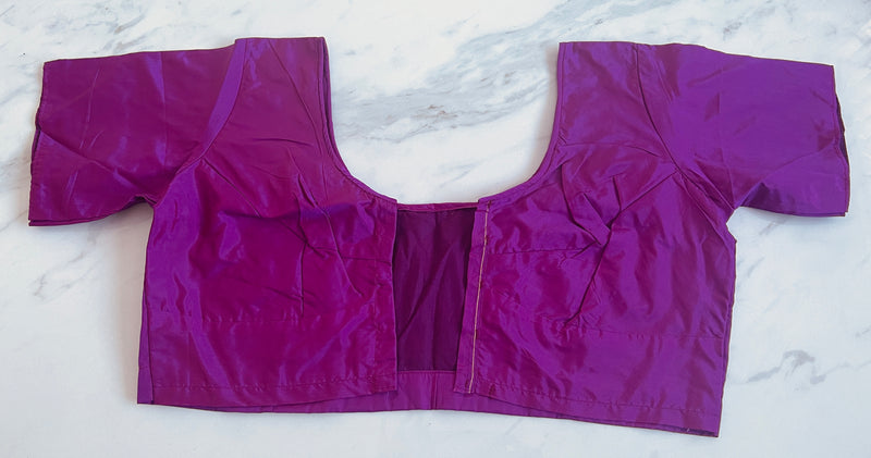 Purple colour Kanchipuram Blouse Size 42