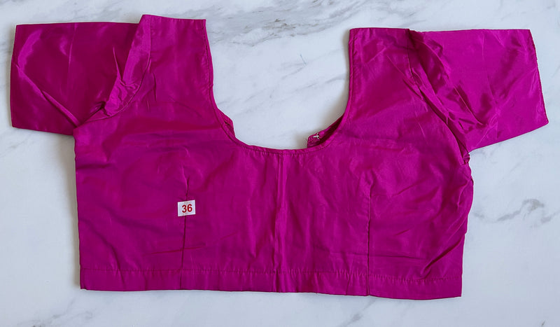 Magenta colour Kanchipuram Blouse Size 36