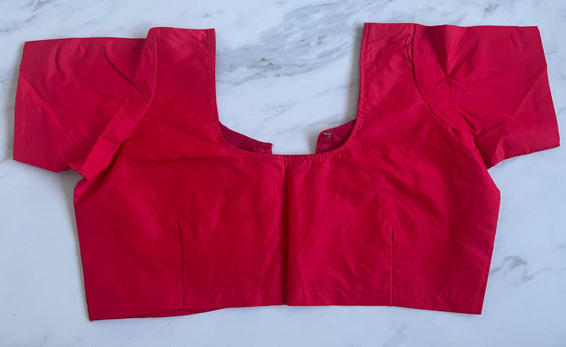 Red colour Kanchipuram Blouse Size 40