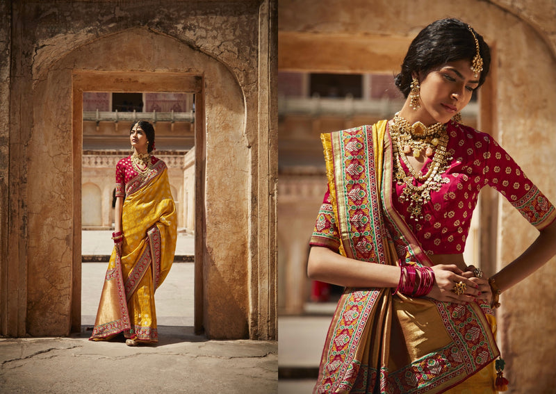 Fancy Silk Wedding Wear Saree