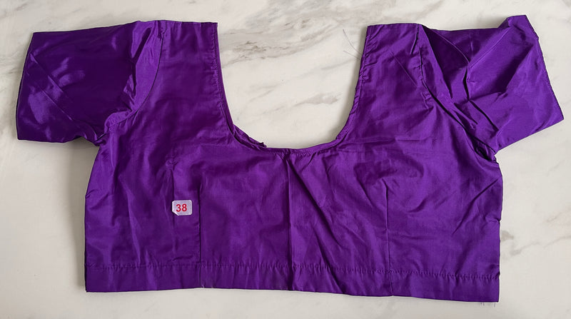 Purple colour Kanchipuram Blouse Size 38