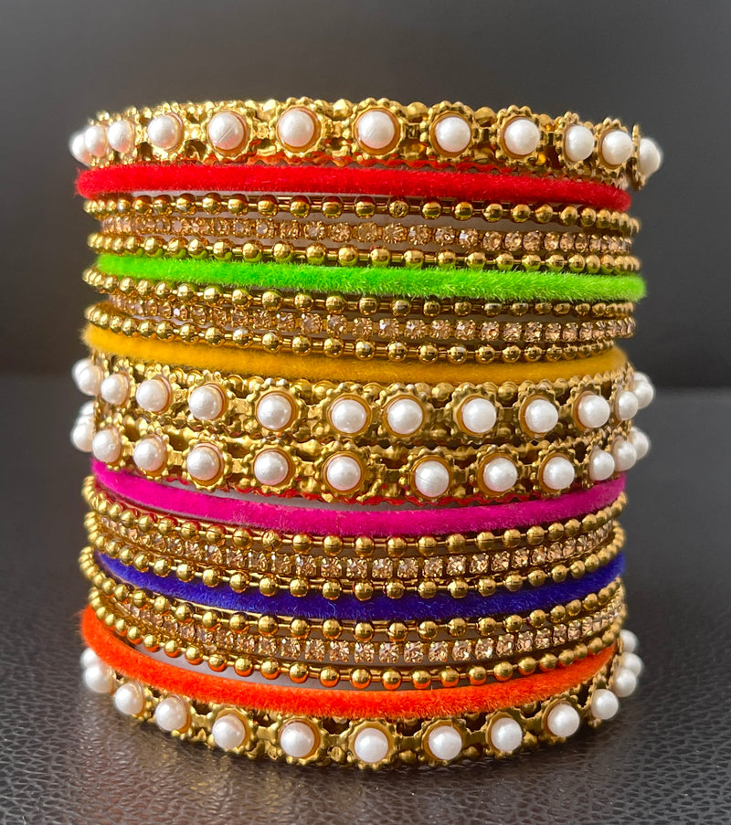 Colourful Metal Jewellery Bangles