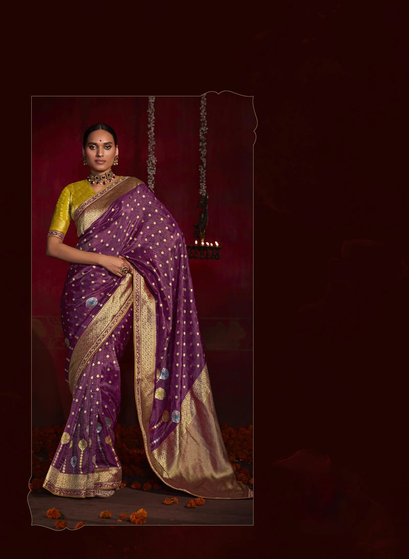 Pure Dola Silk And Attractive Weaving Design