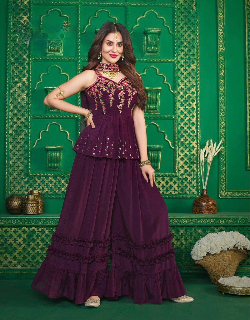 Fully Stitched Gharara & Sharara - Size XL