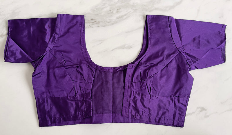 Purple colour Kanchipuram Blouse Size 32