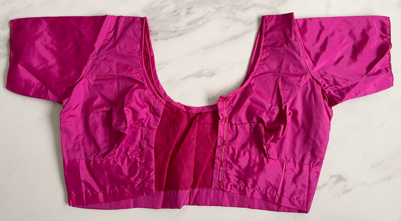 Pink colour Kanchipuram Blouse Size 32