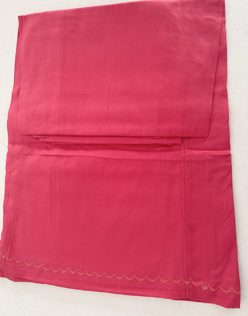 Coral colour Cotton Petticoat / Skirt