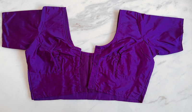 Purple colour Kanchipuram Blouse Size 34