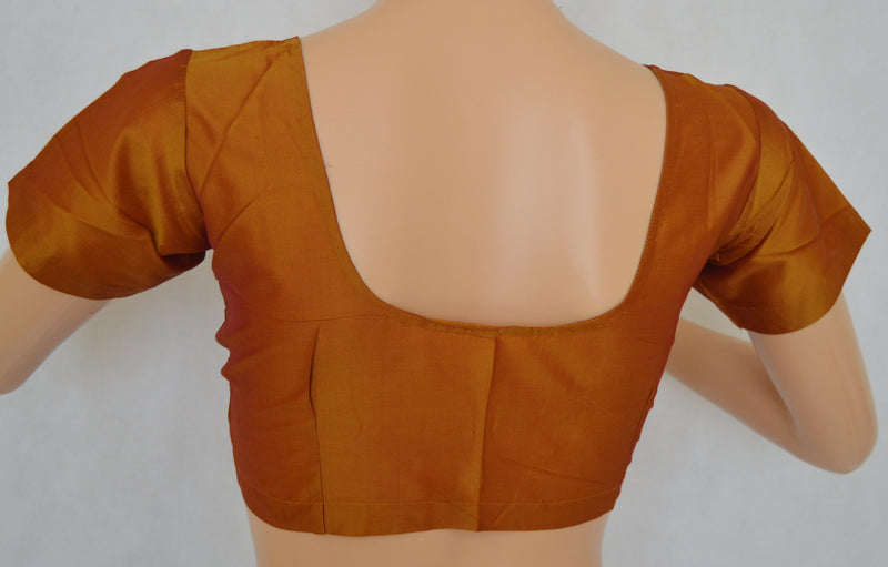 Light Brown Colour Kanchipuram Blouse Size 36