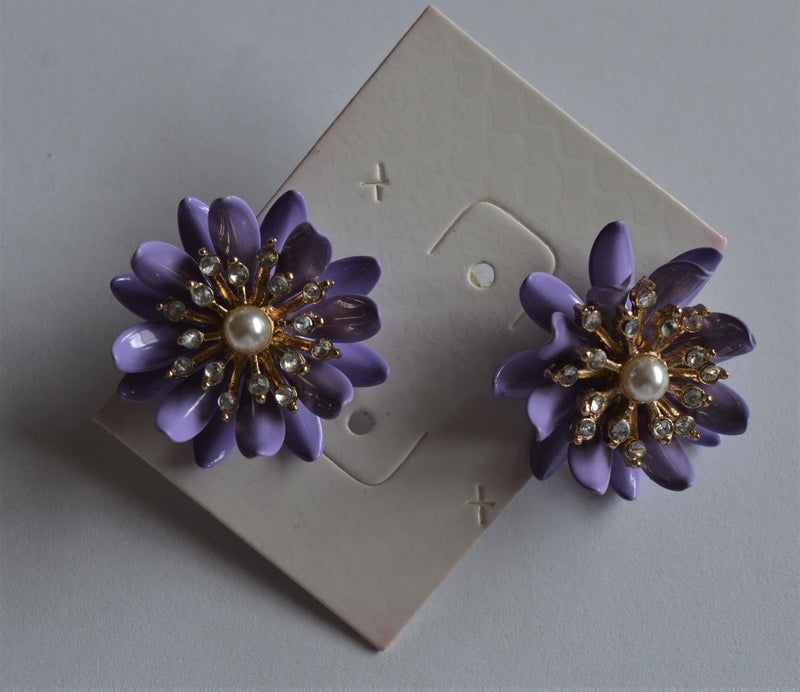 Purple Colour Jewellery Earrings