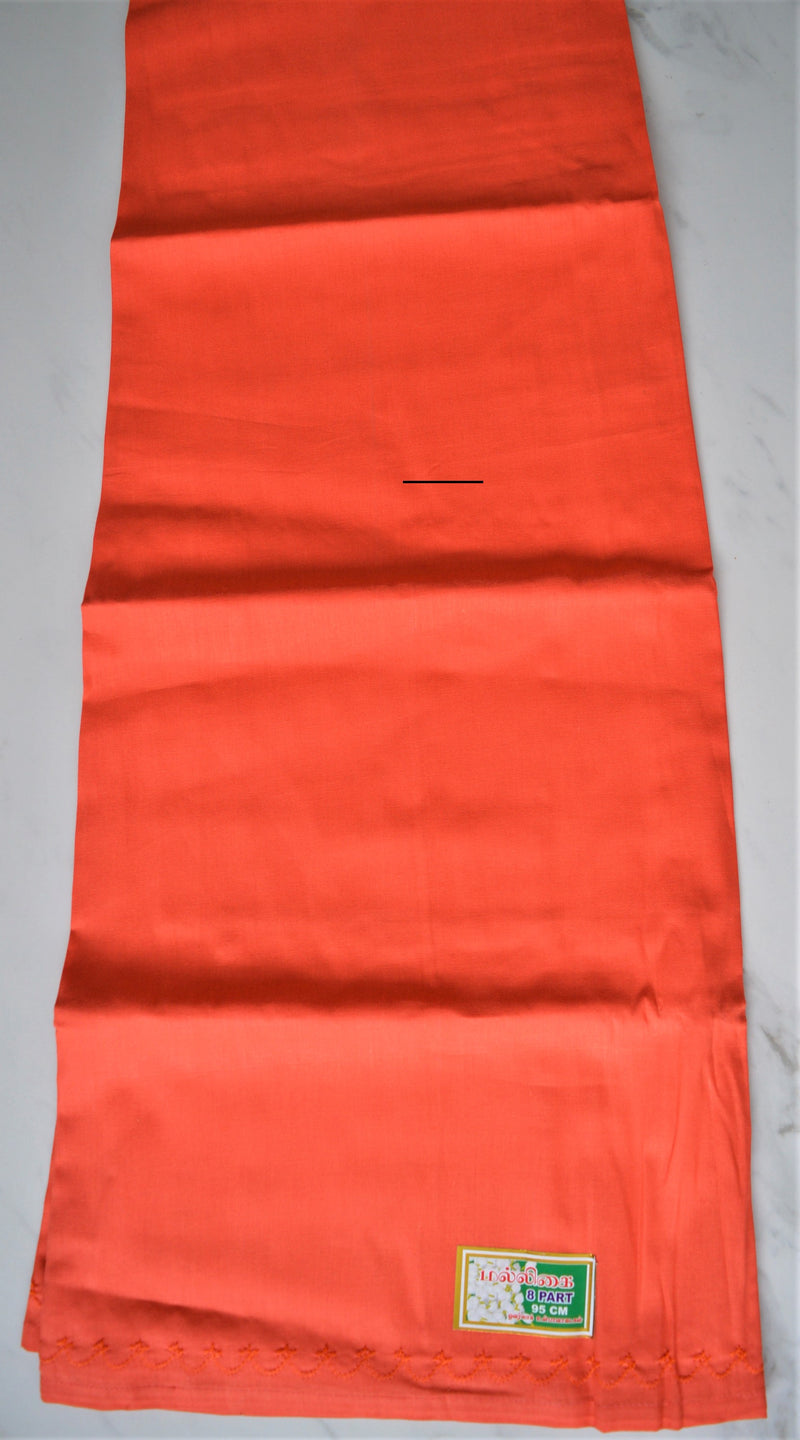 Orange Colour Cotton Petticoat / Skirt