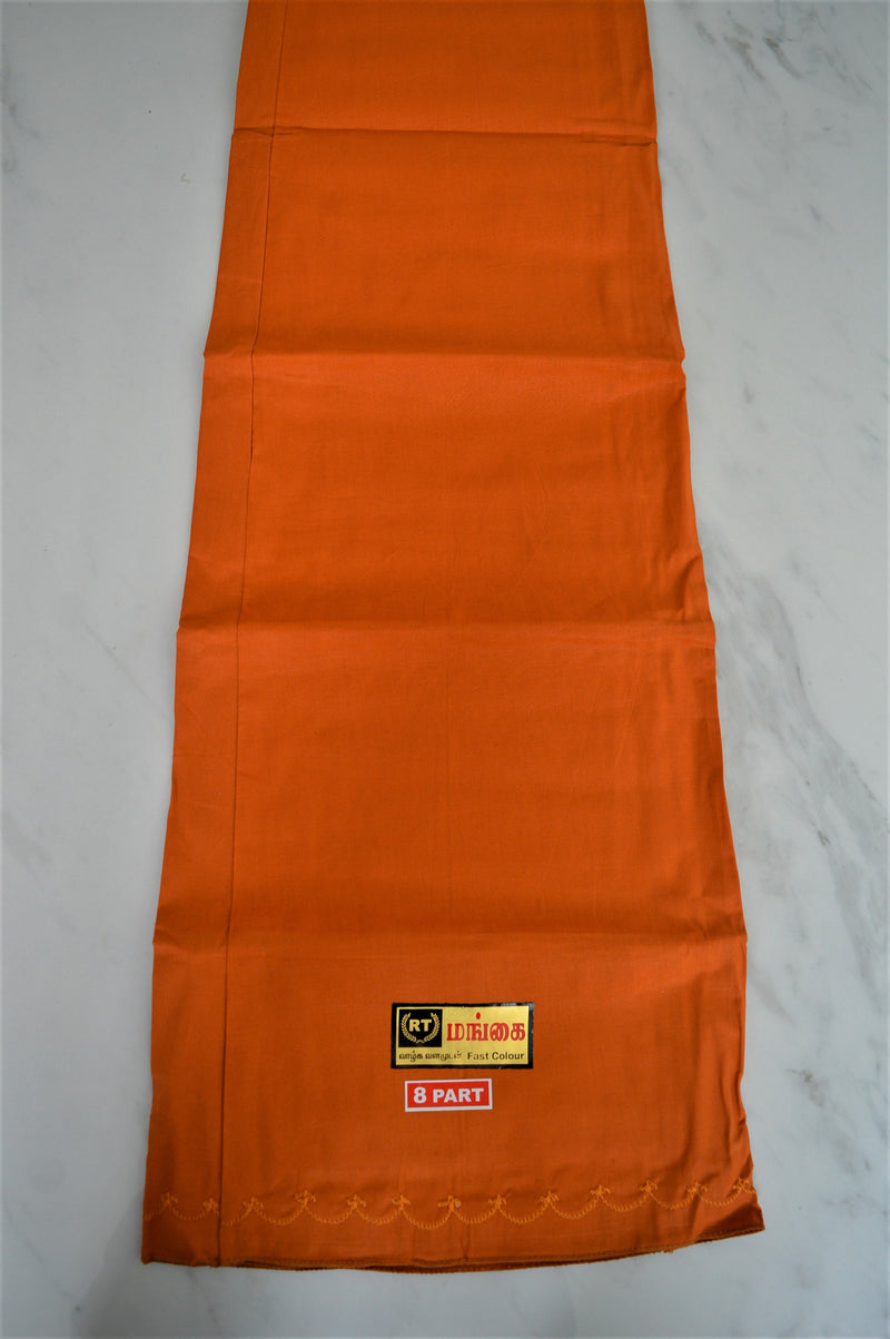 Orange Colour Cotton Petticoat / Skirt