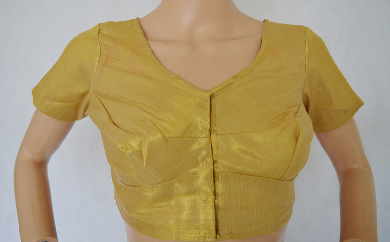 Gold Brocade Blouse Size 36