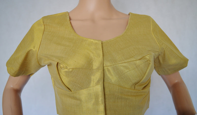 Gold Brocade Blouse Size 38