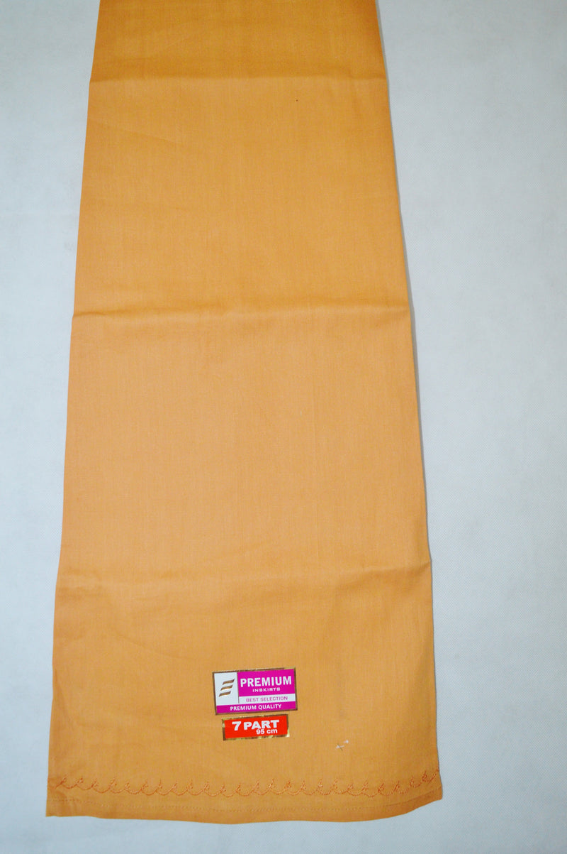 Beige Colour Cotton Petticoat / Skirt