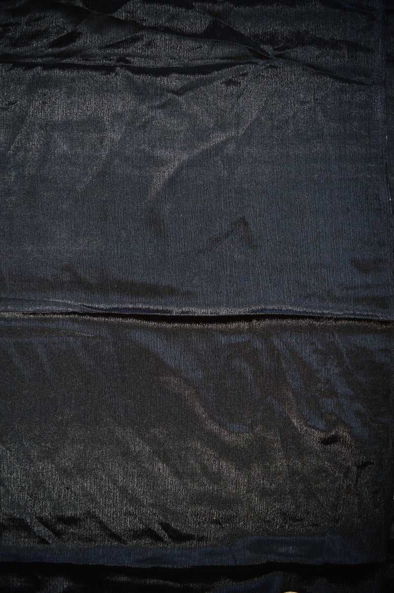 Black, Beige & Magenta Colour Crepe Silk Saree