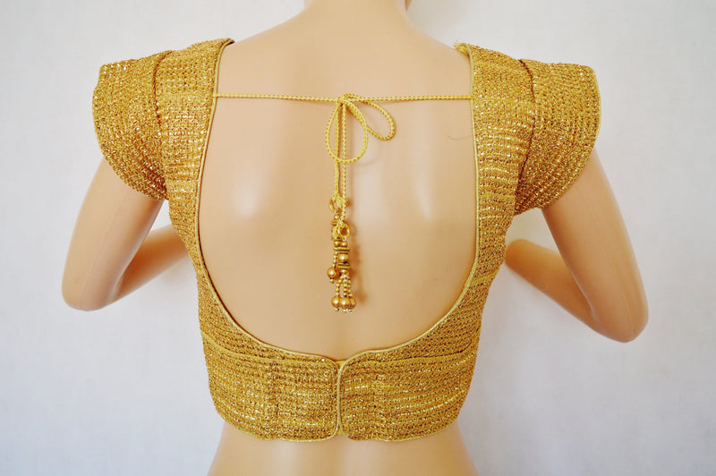 Ready made Stitched Gold Blouse / Choli Top 38