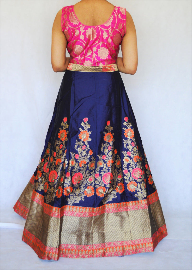 Banarasi Silk Stitched Lehenga