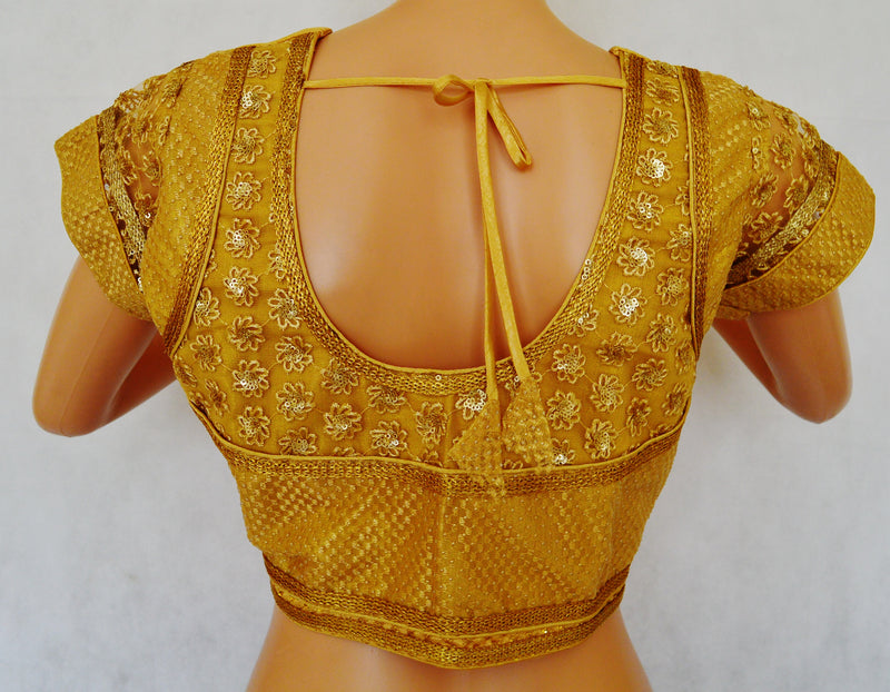 Gold Brocade Blouse Size 36