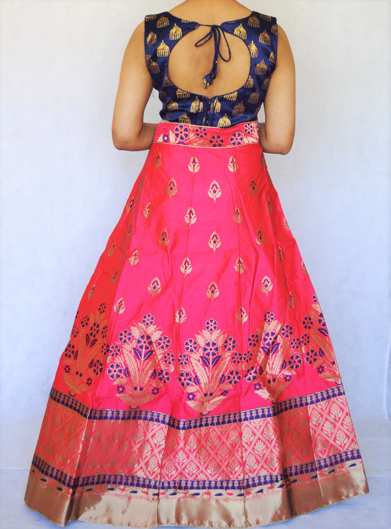 Banarasi Silk Stitched Lehenga