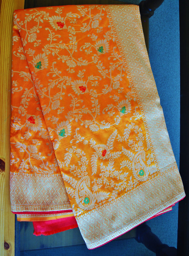 Pure Silk Saree With Double Blouse