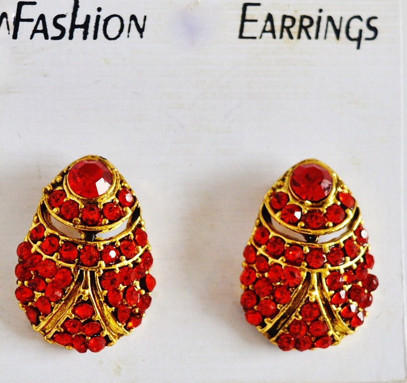 Gorgeous Red Stones Earrings