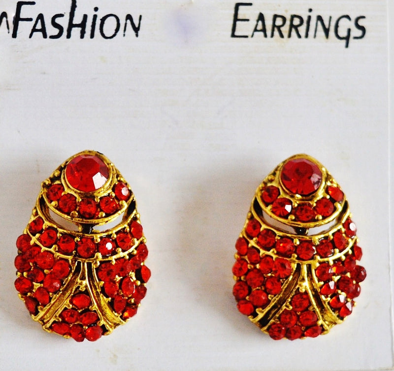 Gorgeous Red Stones Earrings