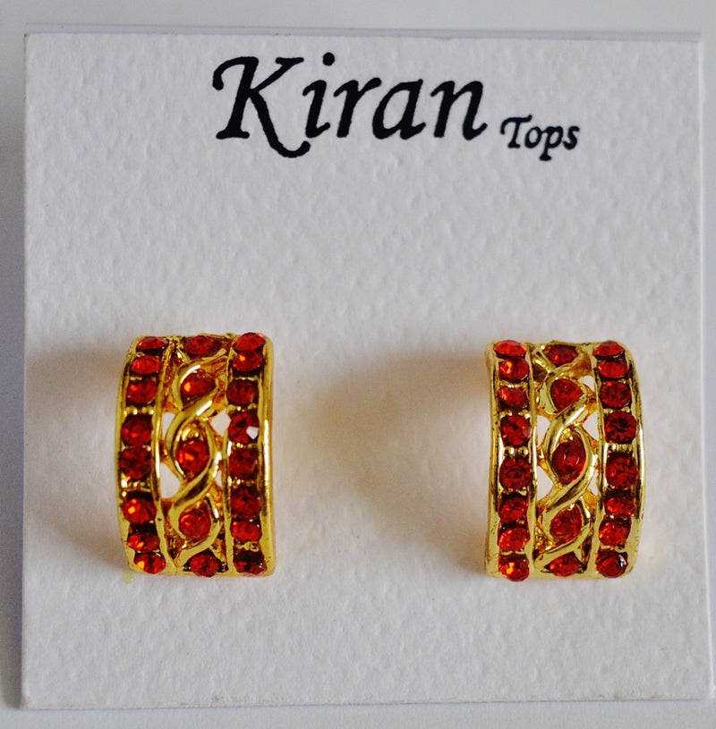 Gorgeous Red Stones Earrings