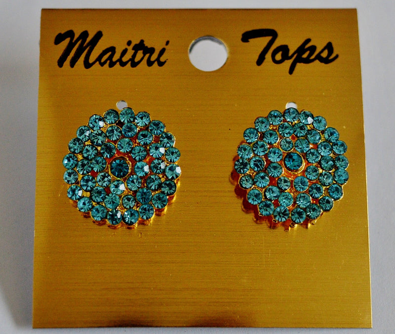 Gorgeous Teal Stones Earrings