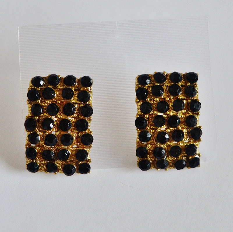 Gorgeous Black Stone Earrings