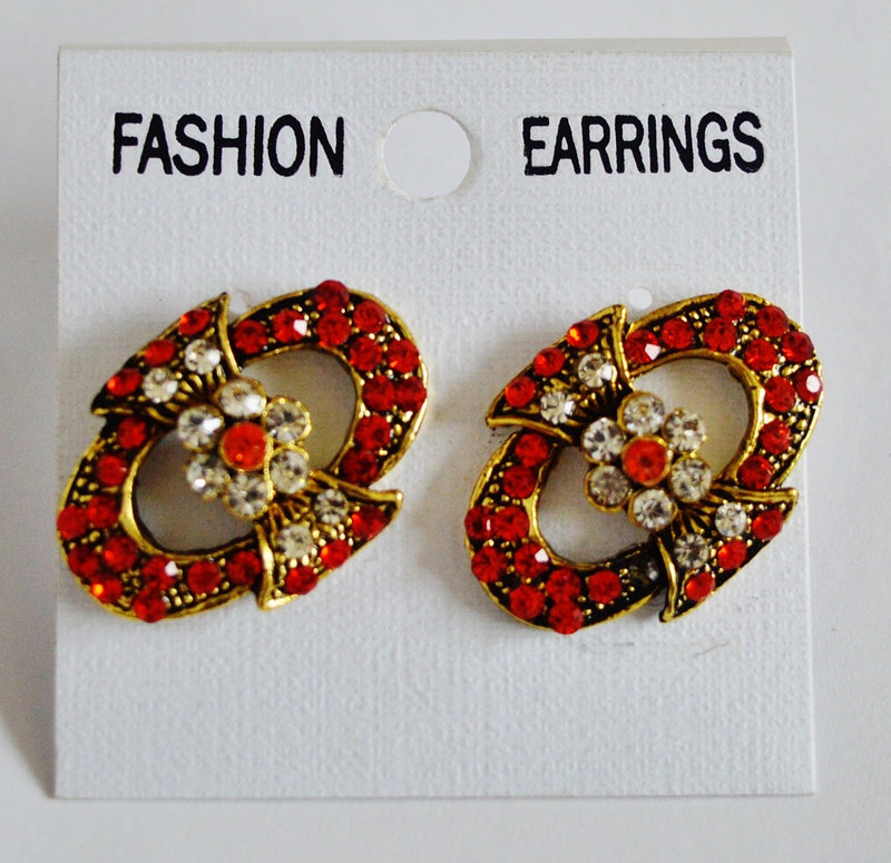 Gorgeous Red Stones Earrings