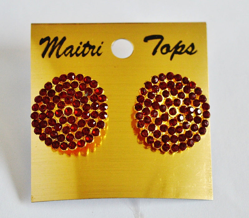 Gorgeous Red Stones Earrings
