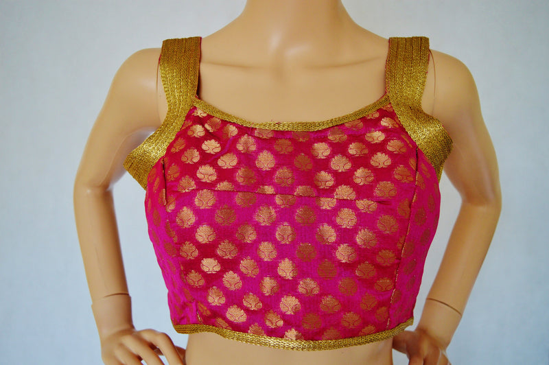 Brocade Readymade Saree Blouse / Choli top