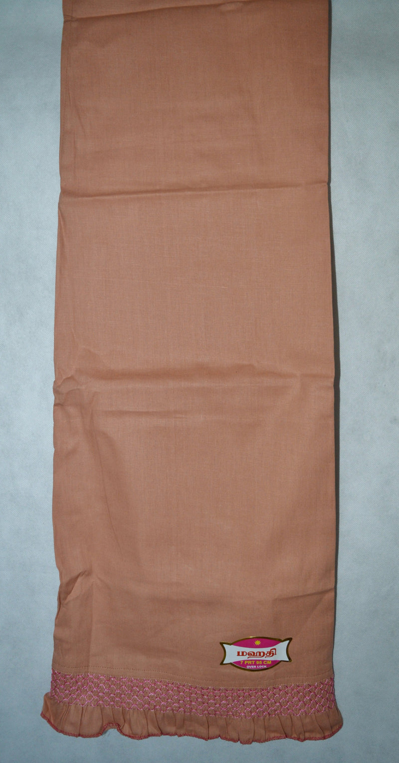 Salmon Colour Cotton Petticoat / Skirt