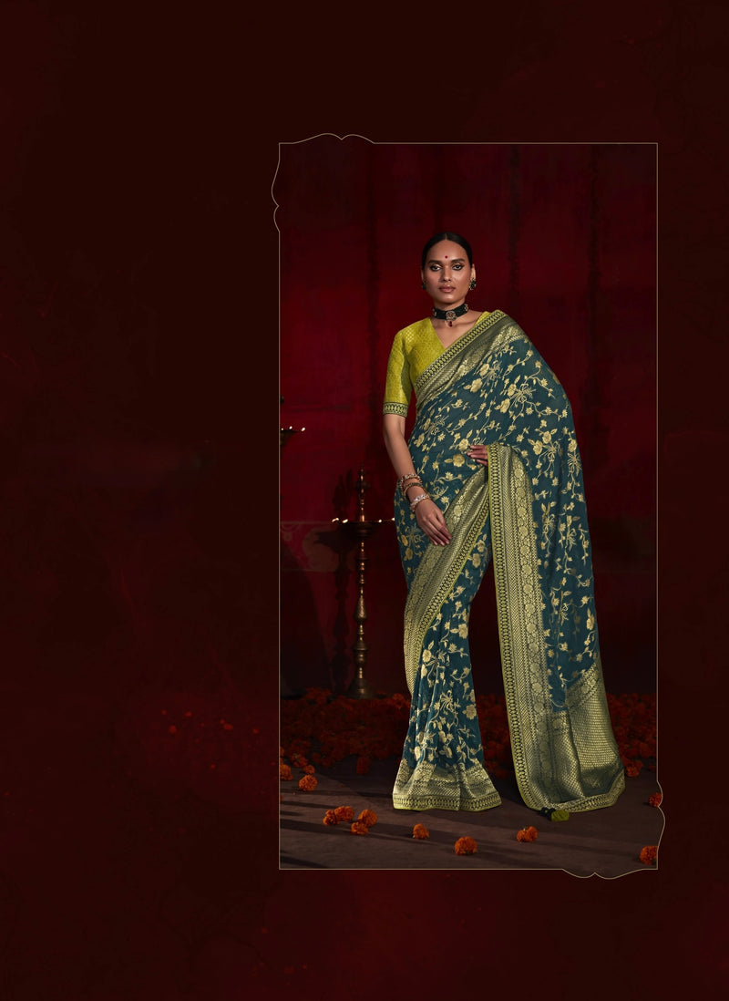 Pure Dola Silk And Attractive Weaving Design