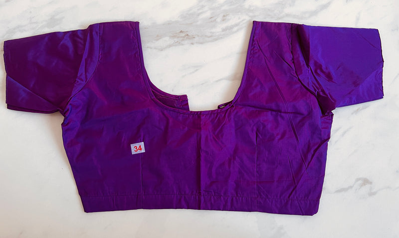 Purple colour Kanchipuram Blouse Size 34