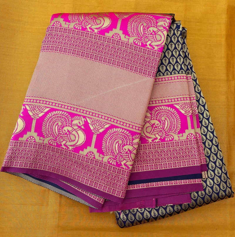 Gorgeous Kanchipuram silk saree with Zari works