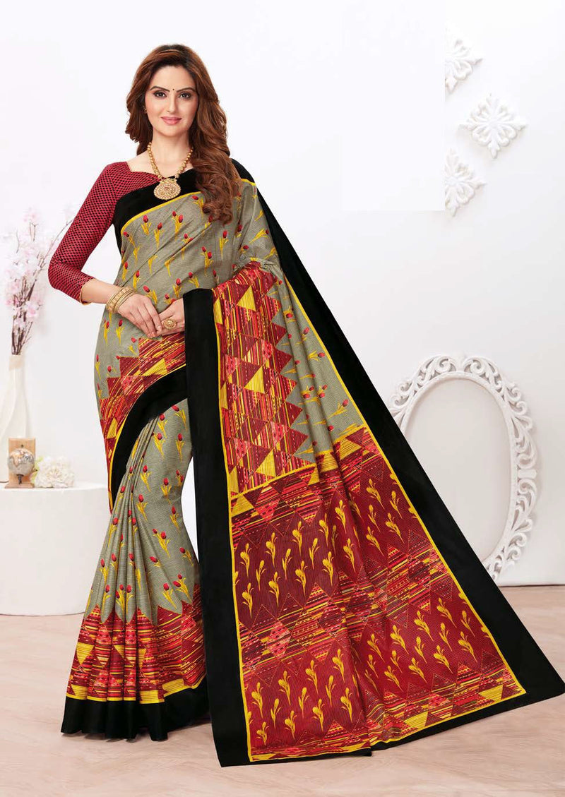 Pure Cotton Saree With Blouse Piece