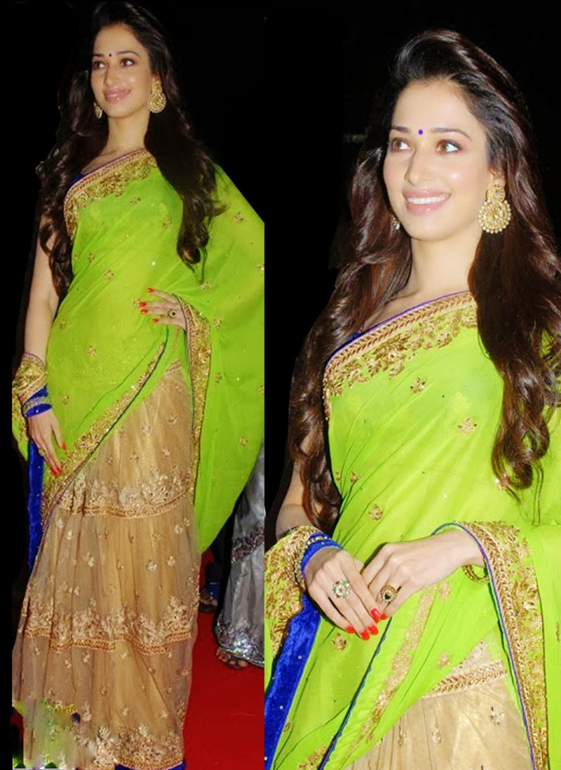 Tamanna Bhatia Parrot Bollywood Designer Saree