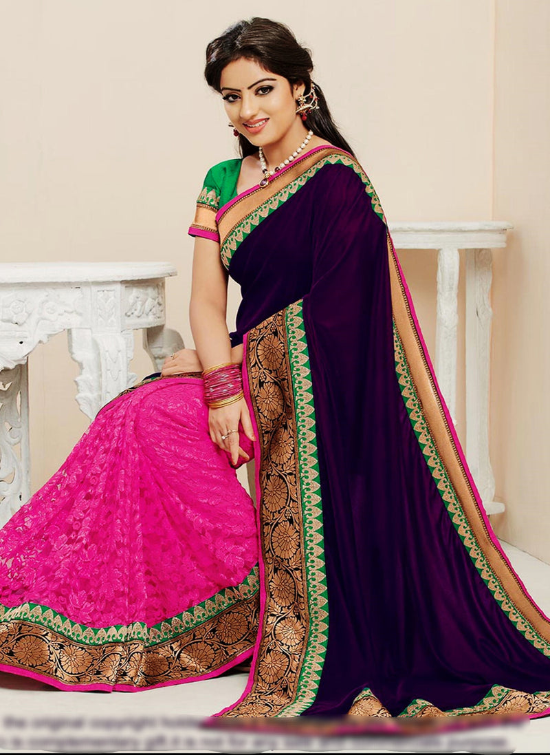 Lovely Bollywood Deepika Singh  Half-Half Saree