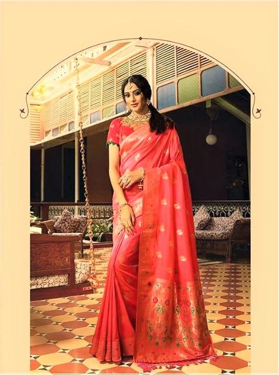 Pure Silk Saree With Double Blouse