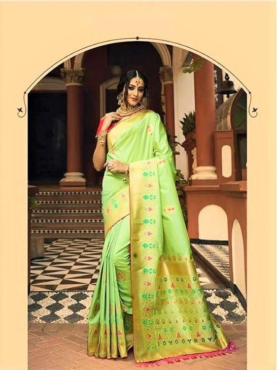 Pure Silk Saree With Double Blouse