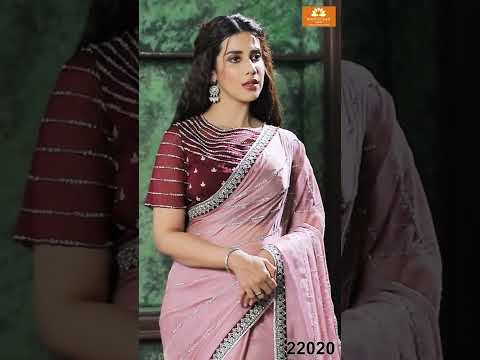 Lilac Designer Saree with Handmade works