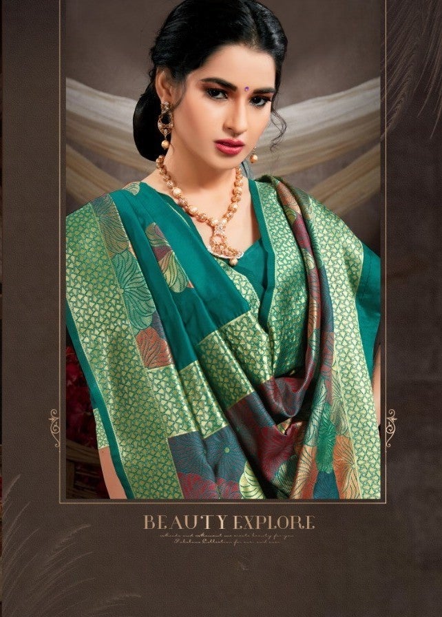 Lightweight Green Colour Silk Saree